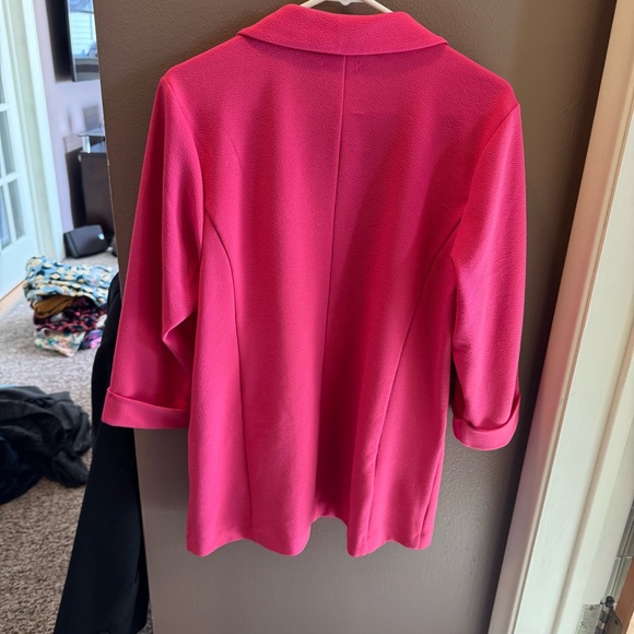 Maurices Pink Blazer Lightweight Open-Front Jacket - Picture 4 of 4